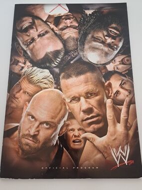 WWE WWF Wrestling Program 2013 Souvenir John Cena, CM Punk, and others.